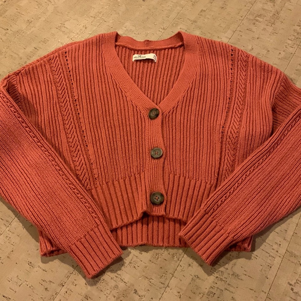 Pink Knit Sweater from Hollister Size XS